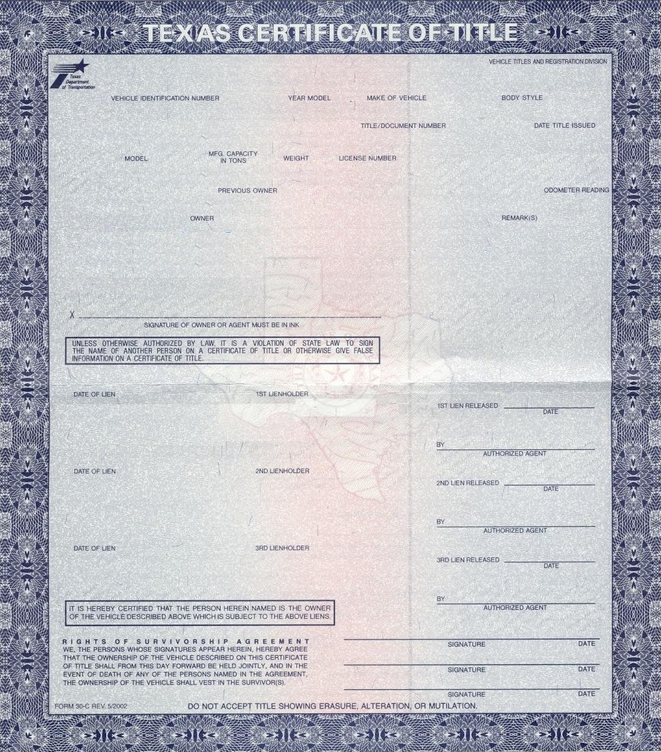 North Dakota Auto Title